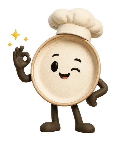 Plate's chef mascot